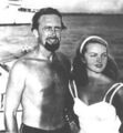 Hans Hass † und seine Frau Lotte †. Seit 1957 Ehrenmitglieder des DUC Darmstadt e.V.